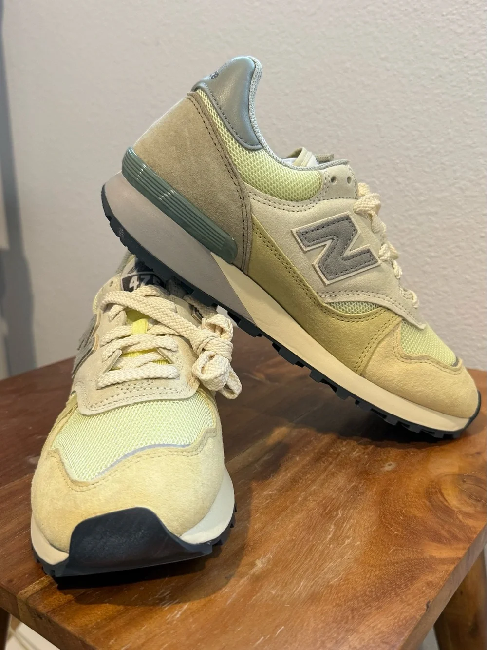 AURALEE x New Balance 475 'Aloe Wash Beechnut'